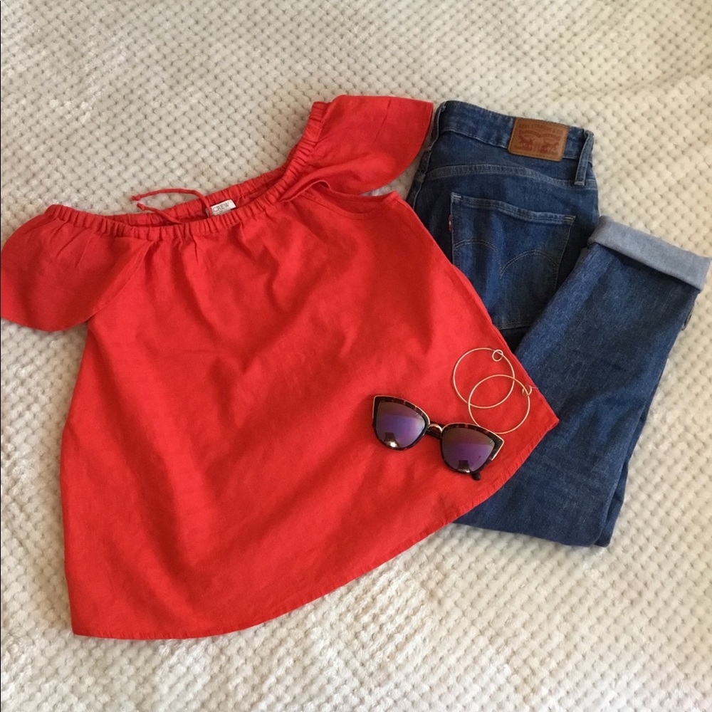 J. Crew Factory | off the shoulder top